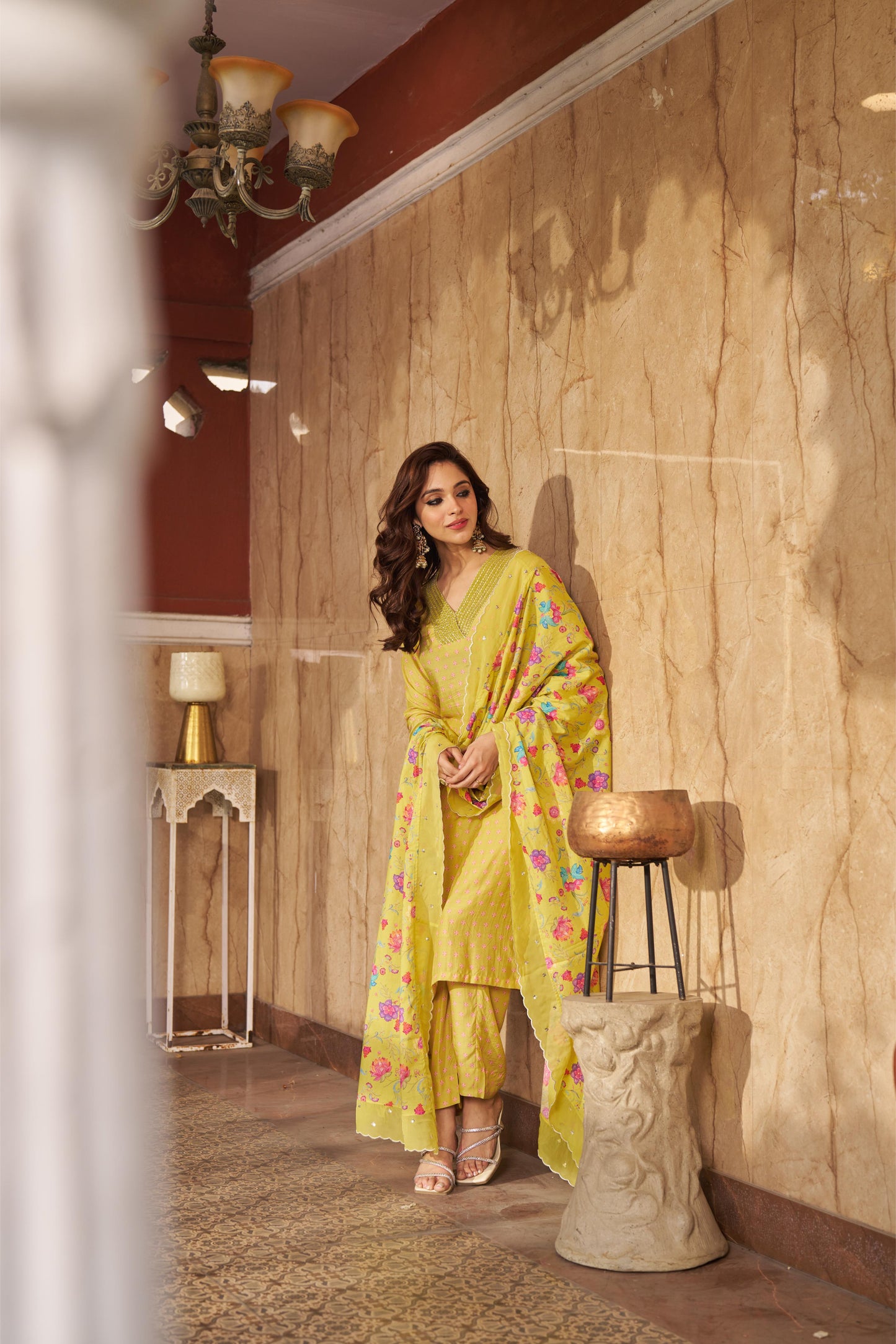 Bia Lime Kurta Set