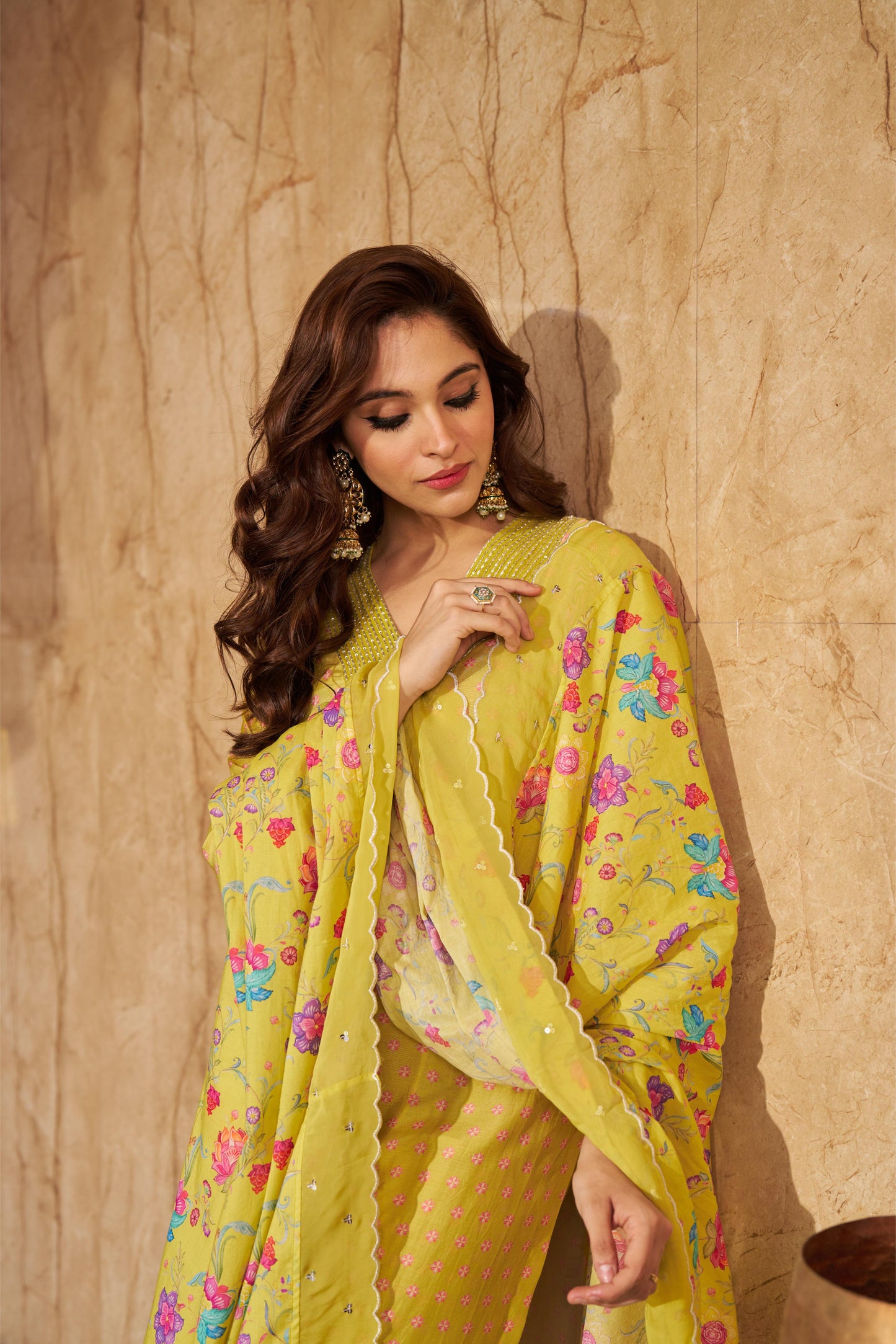 Bia Lime Kurta Set