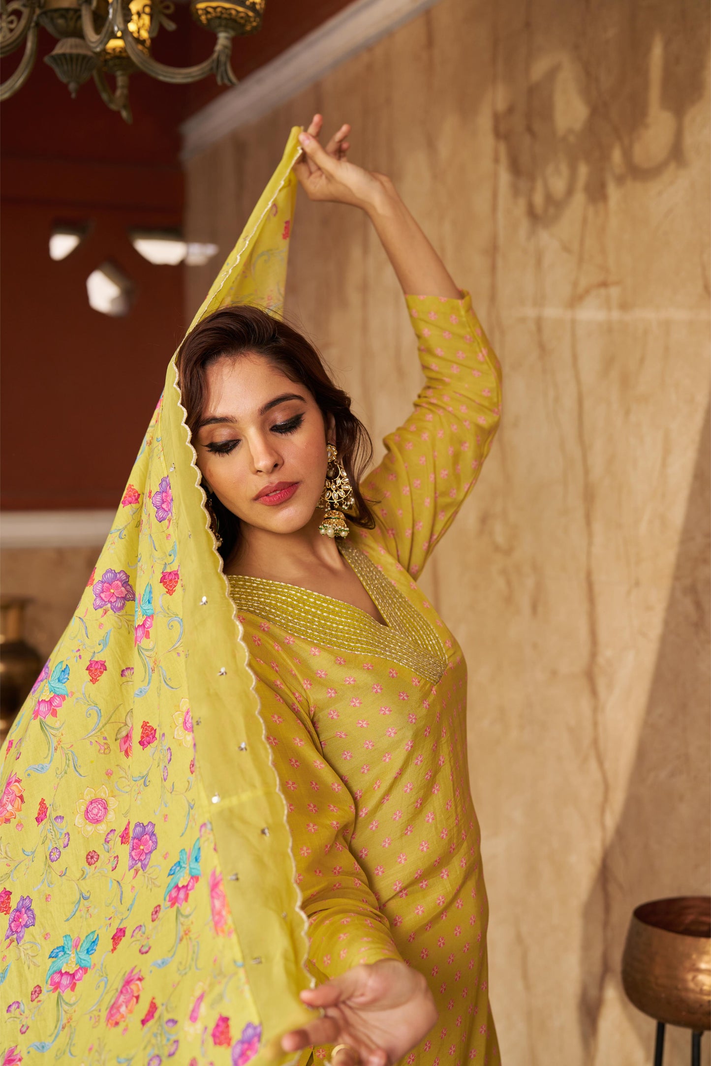 Bia Lime Kurta Set