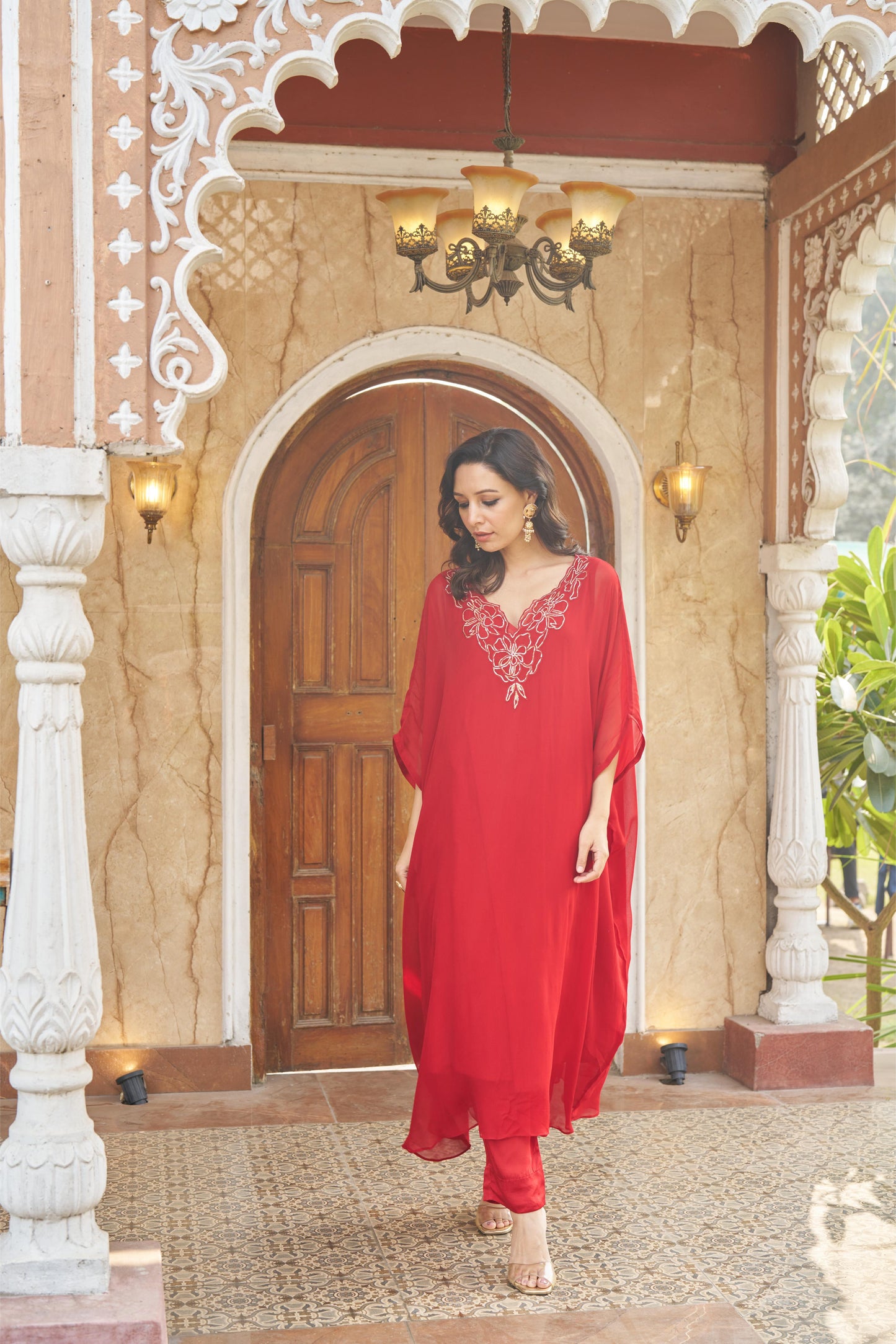 Ruya Red Kaftaan