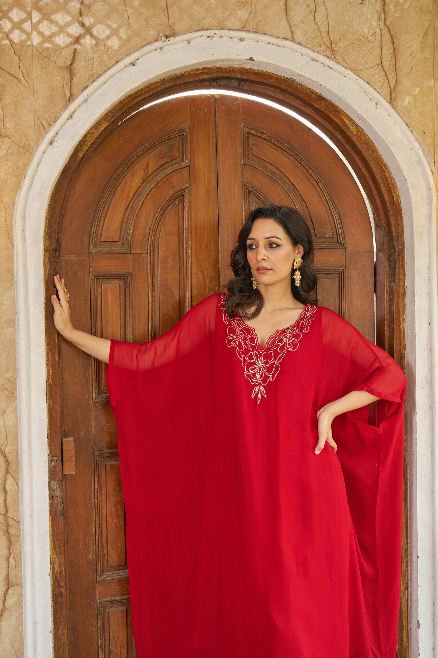 Ruya Red Kaftaan