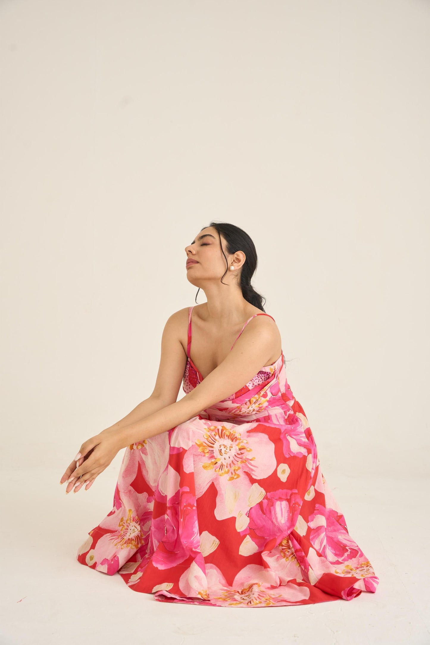 Red Wild Rose Dress