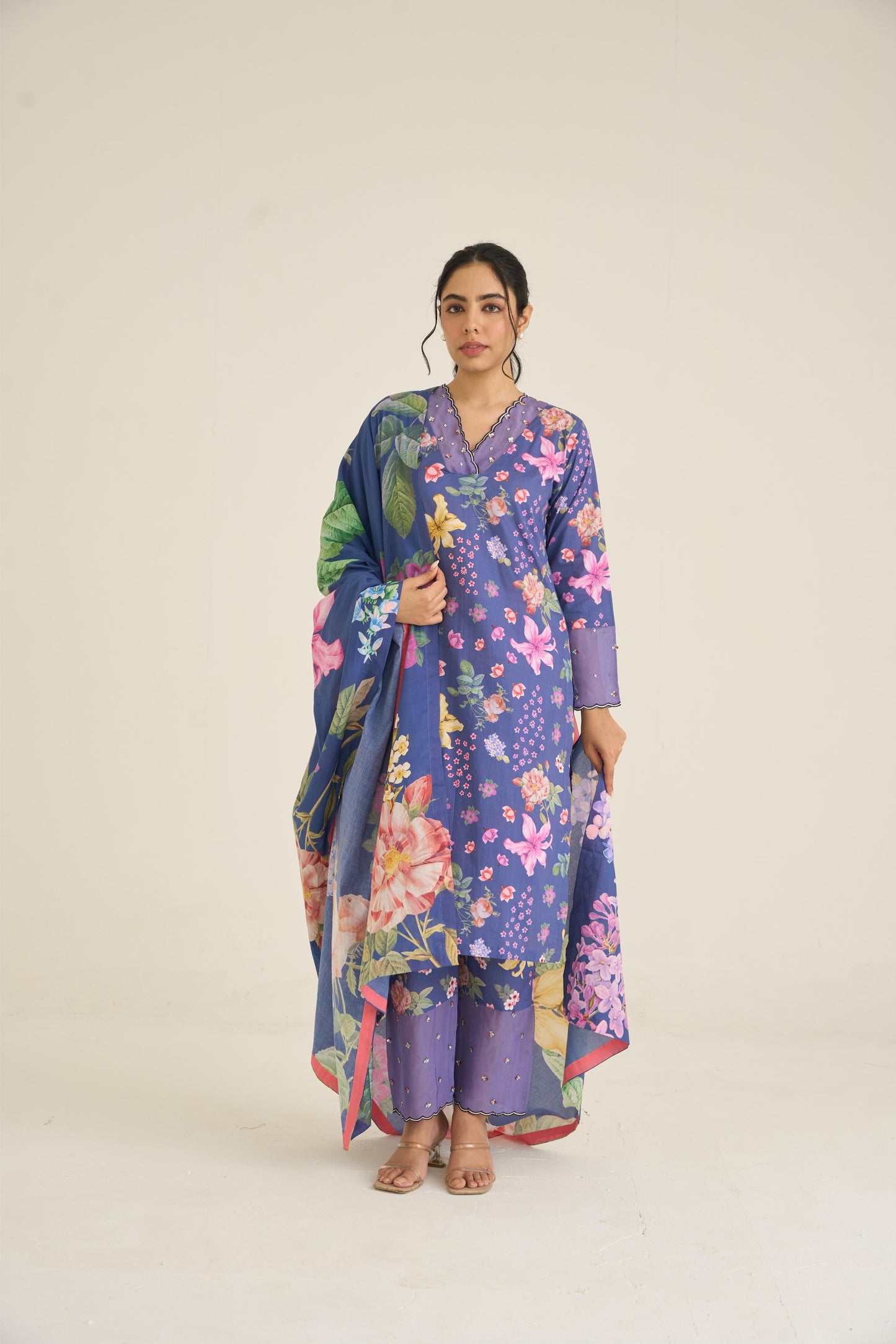 Blue Summer Haze Kurta Set