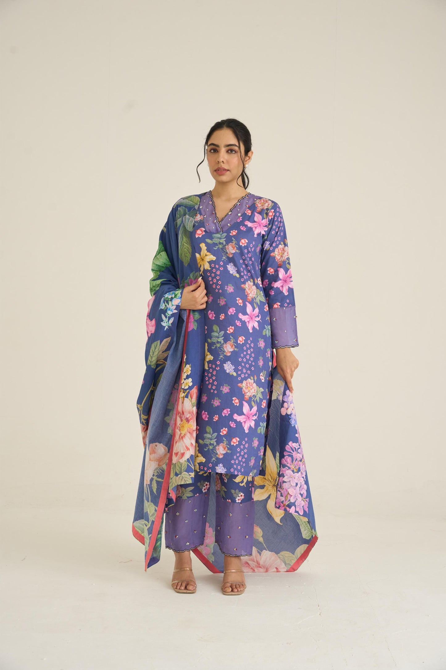 Blue Summer Haze Kurta Set