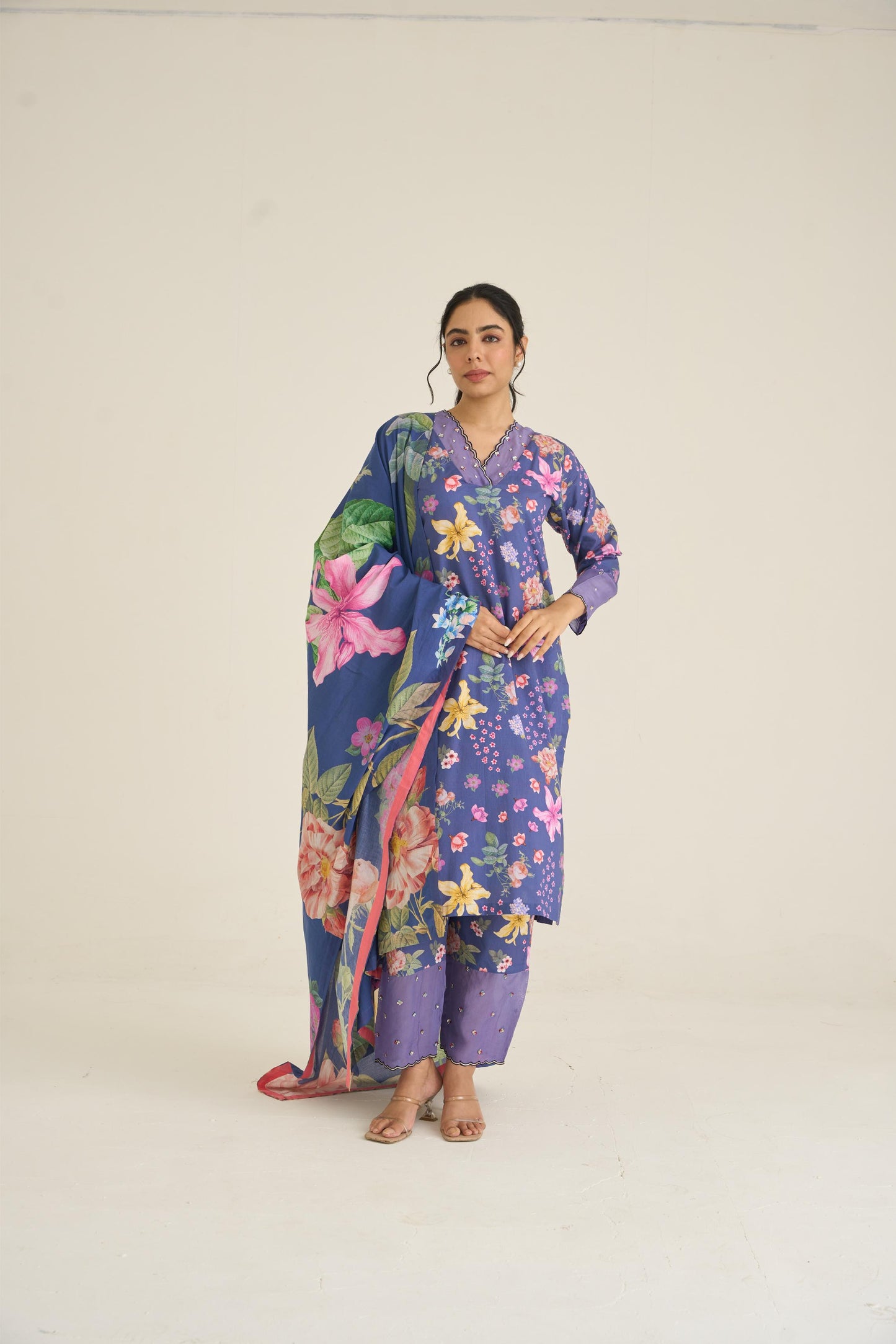 Blue Summer Haze Kurta Set