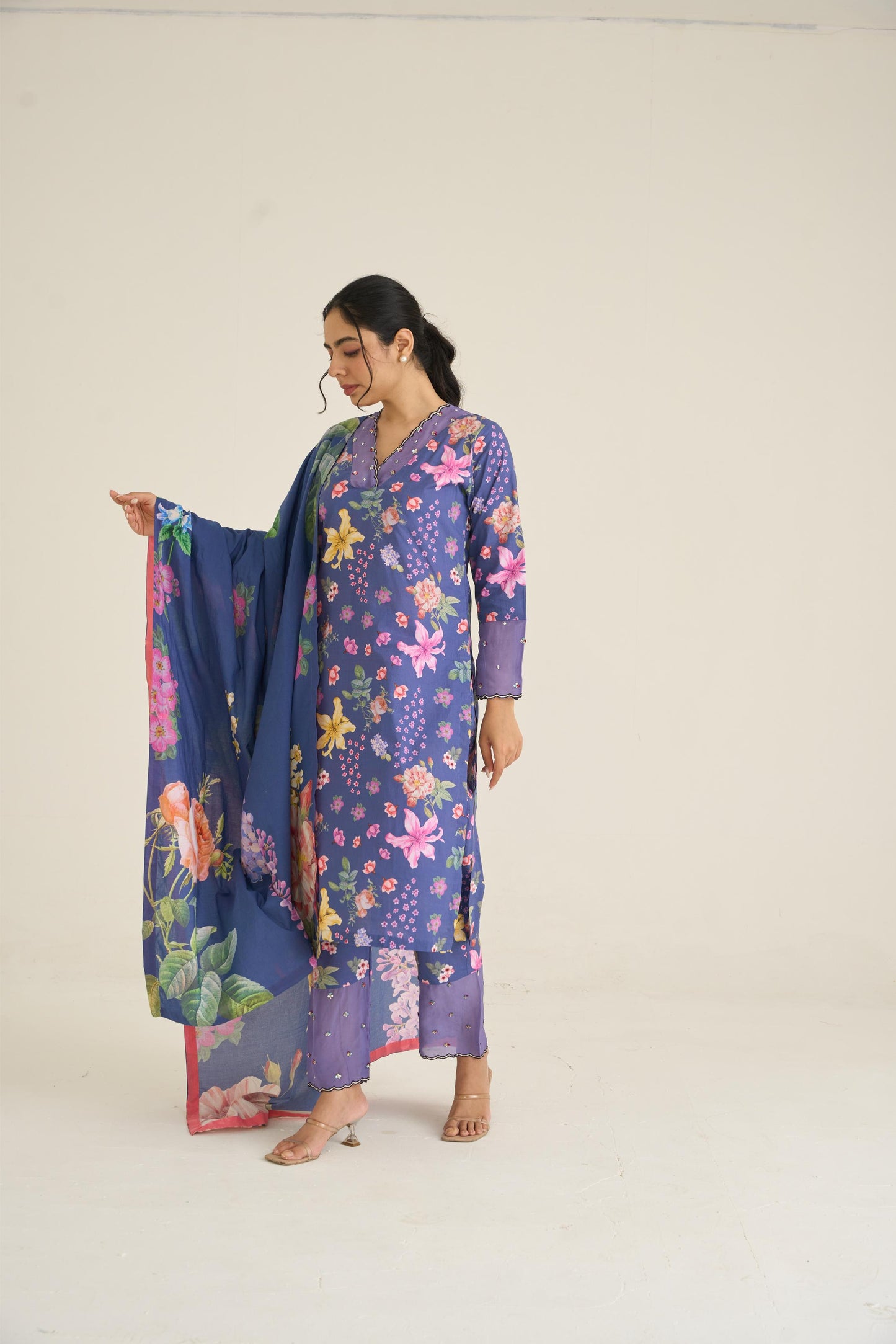 Blue Summer Haze Kurta Set