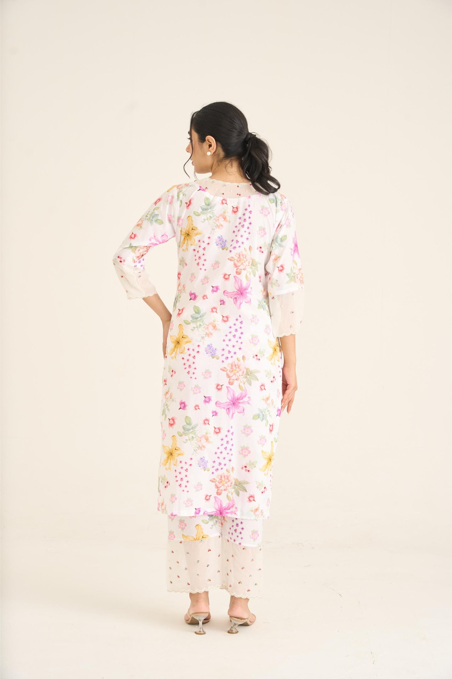 White Summer Haze Kurta Set