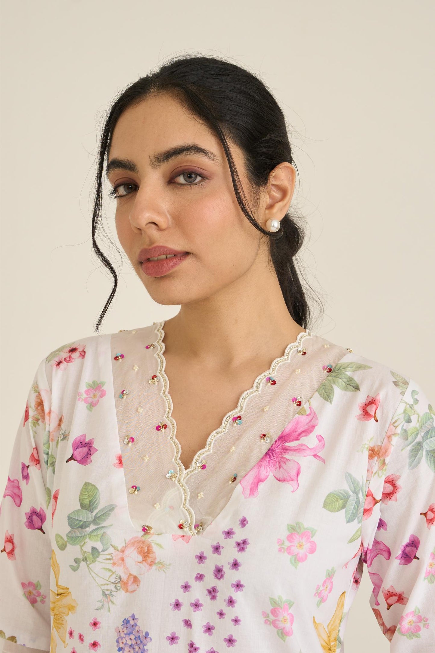 White Summer Haze Kurta Set