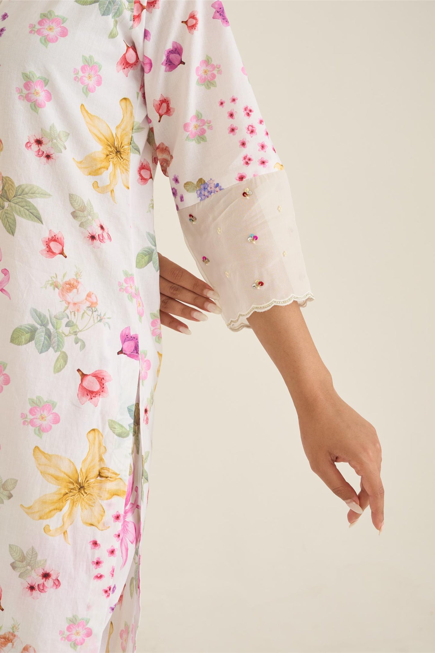 White Summer Haze Kurta Set