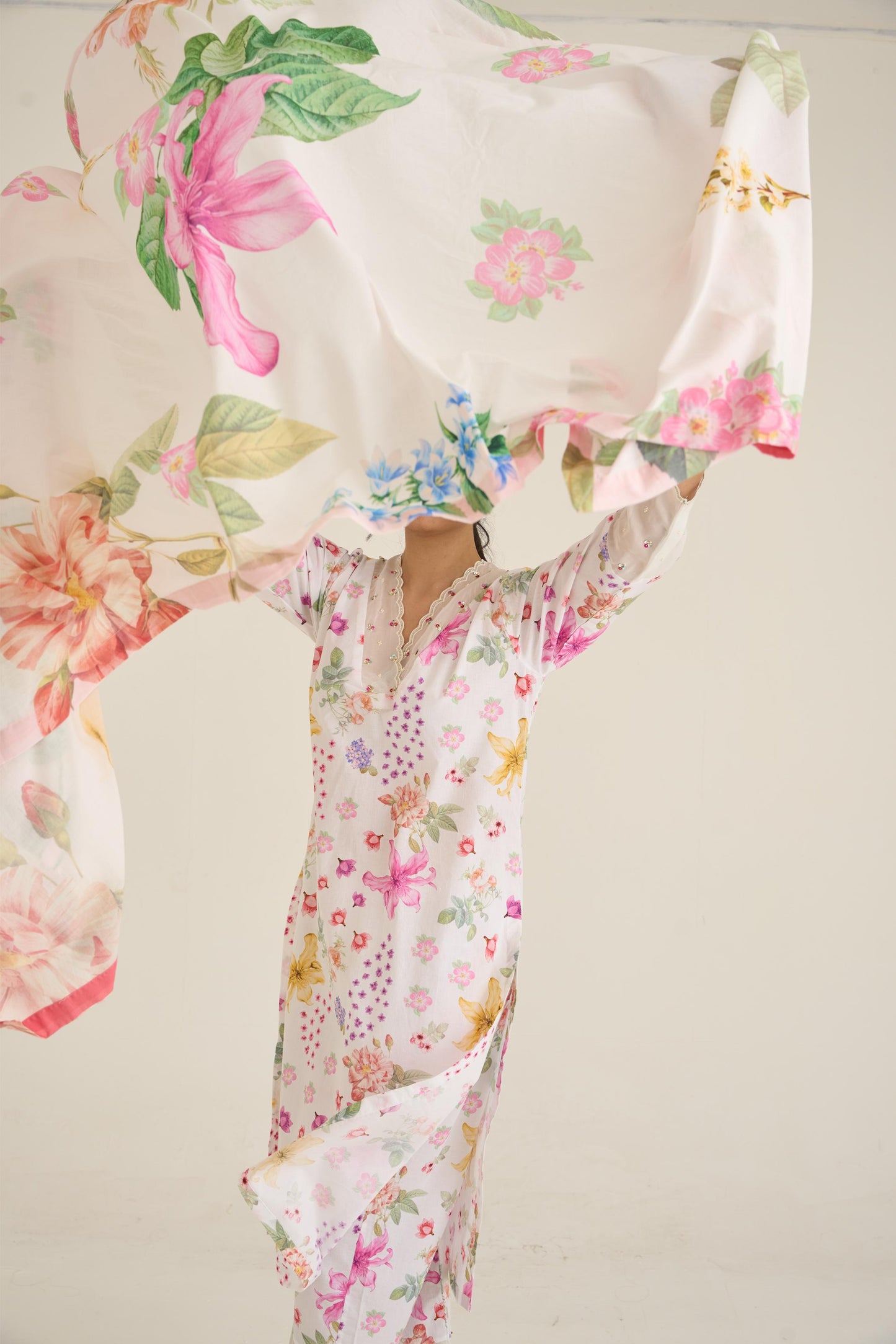 White Summer Haze Kurta Set