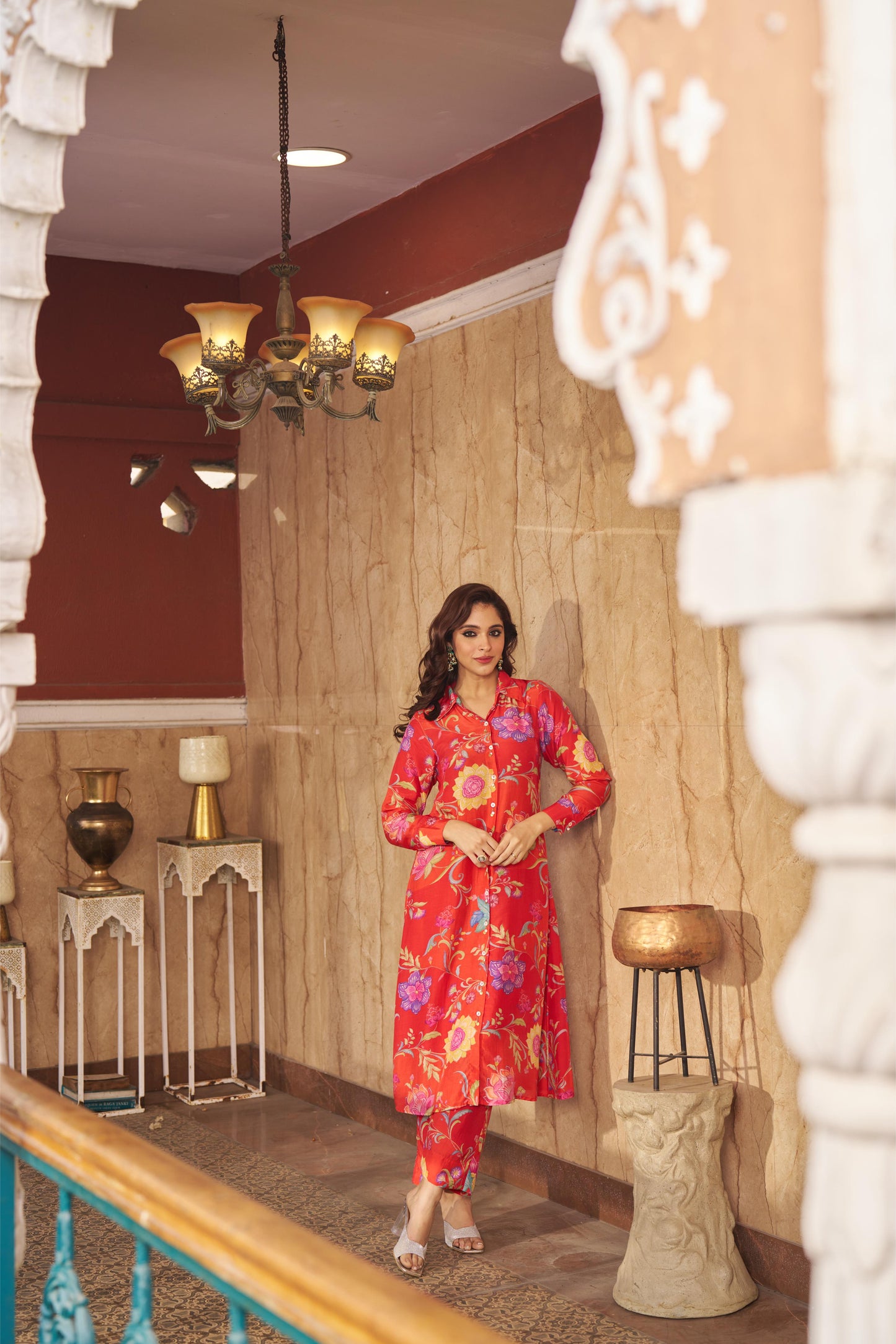 Ruya Burnt Orange Kurta Set