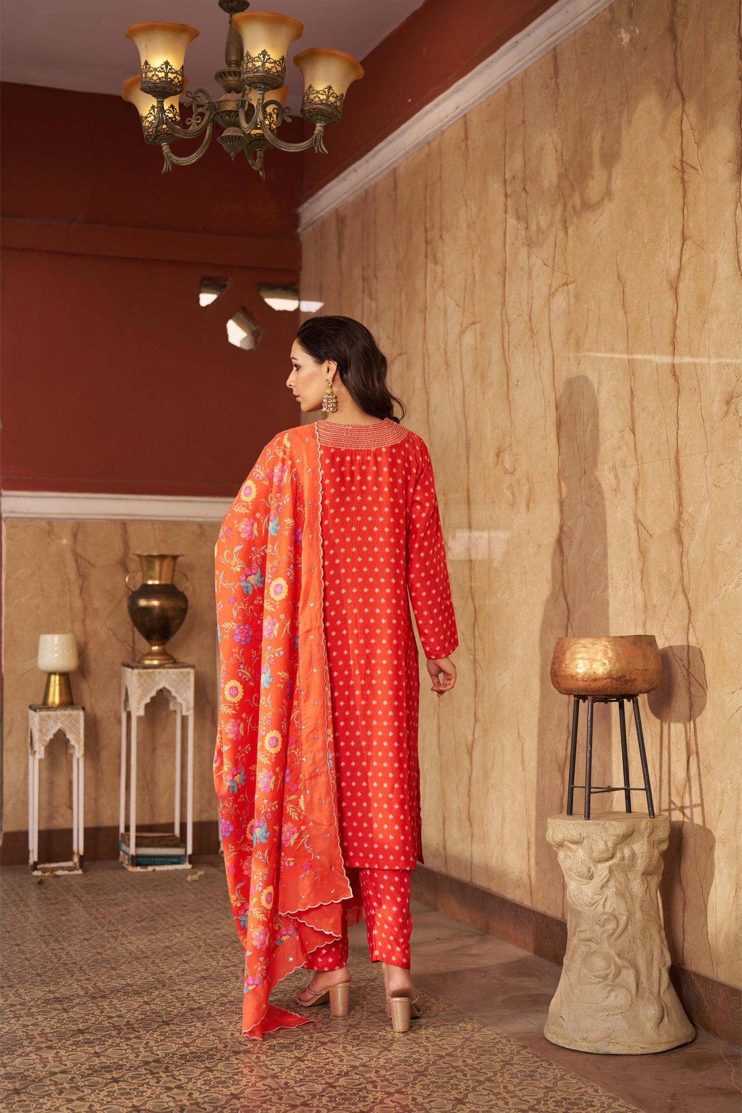 Bia Burnt Orange Kurta Set