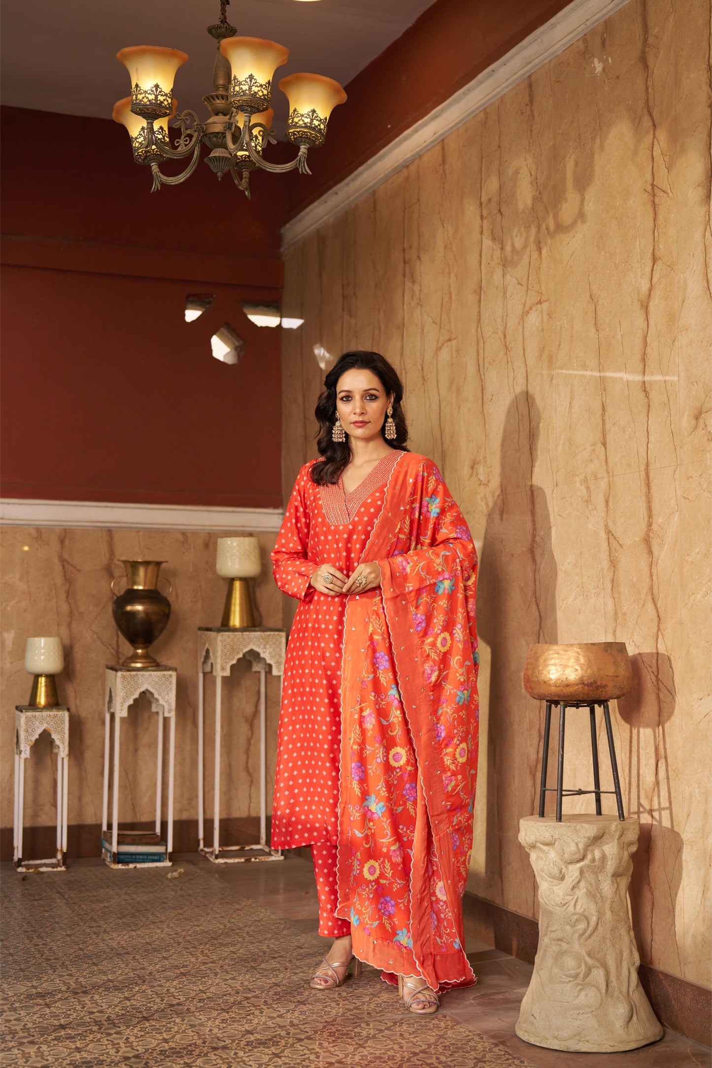 Bia Burnt Orange Kurta Set