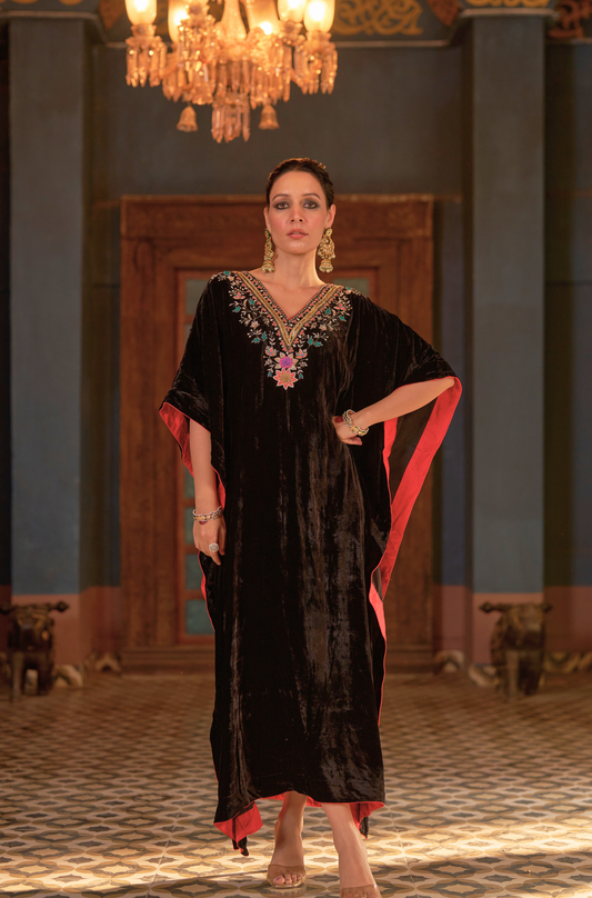 Naaz Black Kaftan