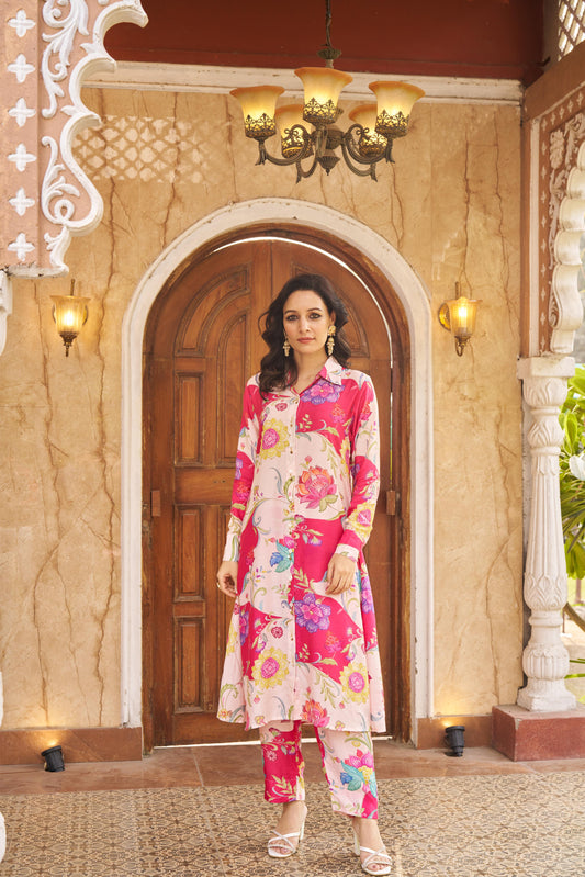 Ruya Pink Kurta Set