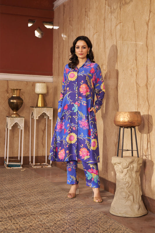 Ruya Blue Kurta Set