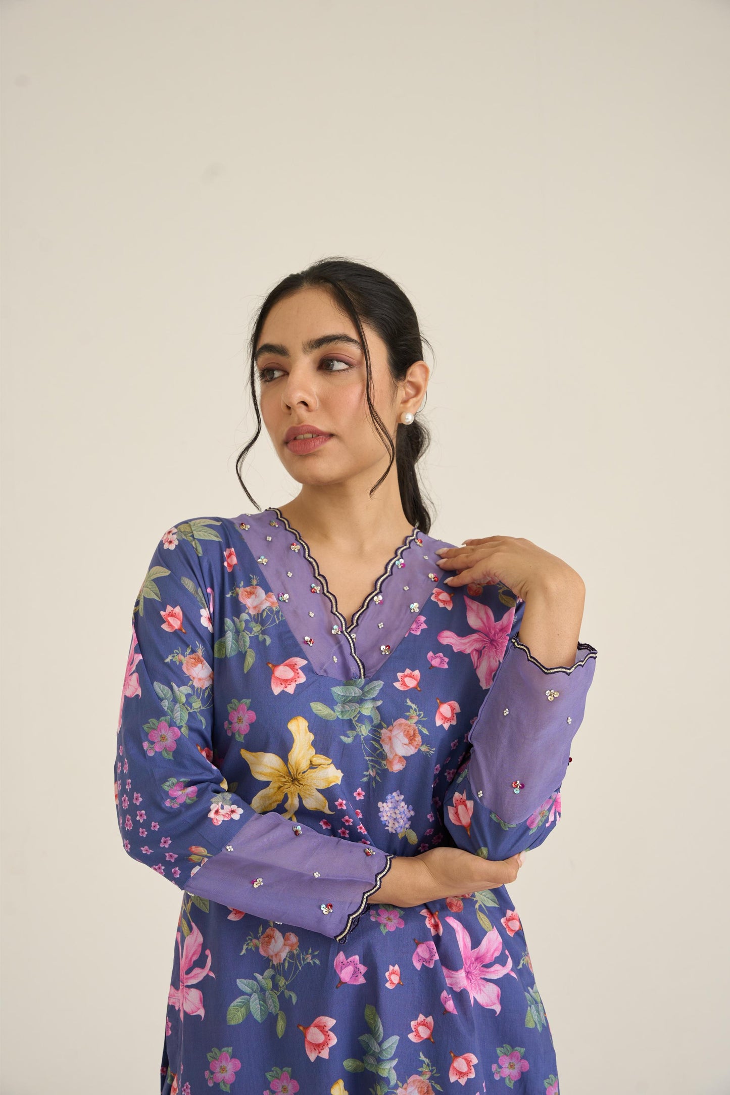 Blue Summer Haze Kurta Set