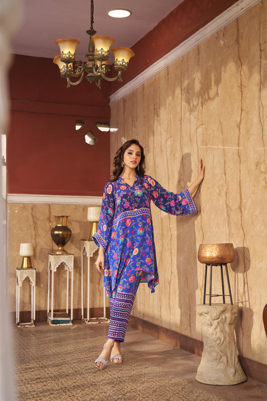 Ruya Blue Co-ord Set